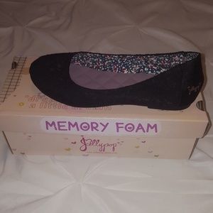 COPY - black lace flat shoe